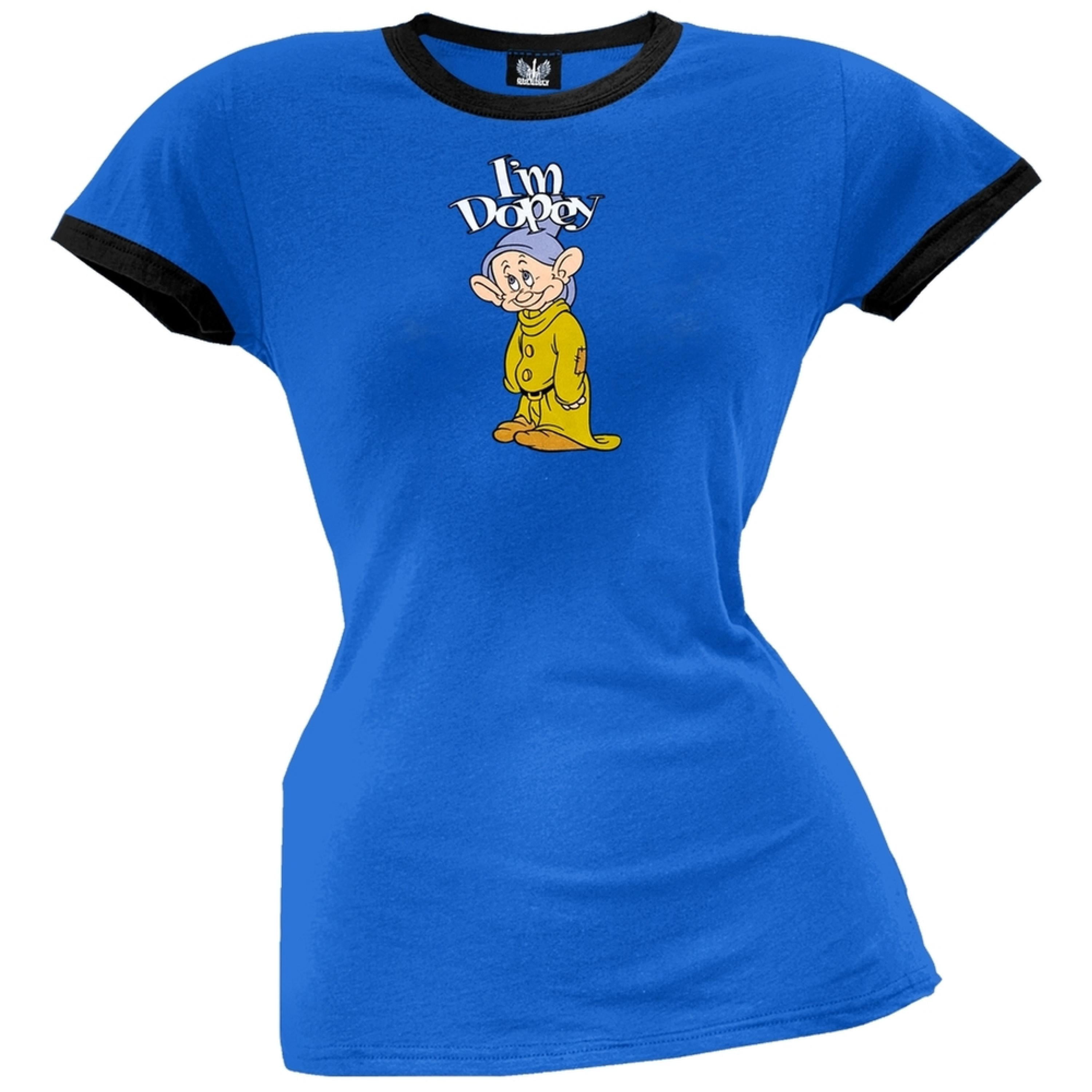 I'm Dopey Juniors Ringer T-Shirt 