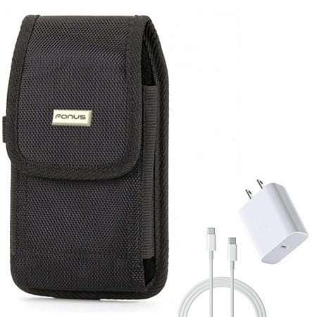 Holster Swivel Case Belt Clip w 6ft USB-C Cable PD Type-C 18W Fast Home Charger for Samsung Galaxy S20 Plus S10 Plus Fan Edition 5G UW Note 9 8 20 Ultra 10 Plus S21 FE 5G A9 A73 5G A71 5G A70