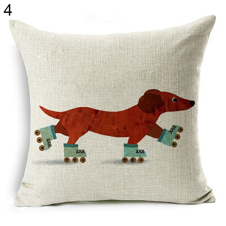 Unique Couch Throw Pillows  Marley Ungaro - Christmas Wreath Panda -  DiaNoche Designs