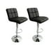 thumbnail image 1 of Set dos piezas banco bara barra color negro giratorio altura ajustable tapizado en material PU Acolchonado SKU SET335B NEGRO Euroluce Contemporary Design Vanguardista, 1 of 6