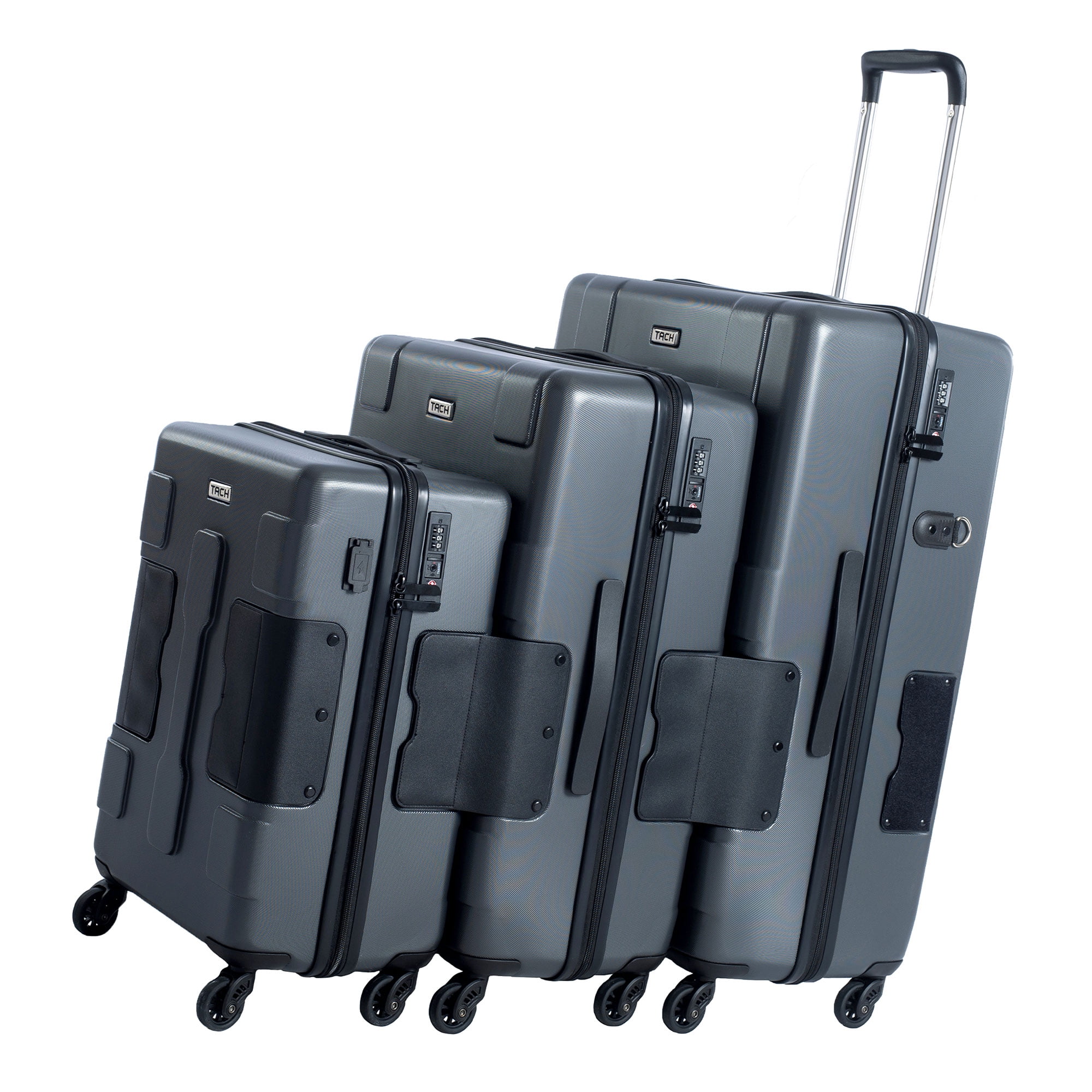 TACH V3 Connectable Hardside Spinner Travel Suitcase Luggage Bags, 3