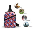 thumbnail image 6 of Sling Crossbody Backpack Puerto-Rico Flag Collapsible Chest Shoulder Cross Body Bag Daypack for Women Men, 6 of 7