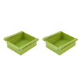 thumbnail image 2 of maskred 1/2/3 2PCS Kitchen Fridge Freezer Space Saver Organizer Storage Rack Shelf Holder Box green 2PCS, 2 of 6