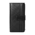thumbnail image 1 of Cartera Larga De Cuero Para Mujer negro, 1 of 5