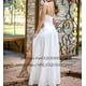 thumbnail image 2 of Vestidos de dama de honor largos de color rosa, vestido de fiesta de graduación con tirantes finos y escote en V transparente, vestido de invitados de boda sin espalda con abertura 2025, 2 of 5