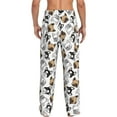 thumbnail image 3 of Goofa French Bulldog3 Printed Soft Pajama Pants for Men, Wide Leg Comfy Casual Lounge Yoga Pants-Medium, 3 of 9
