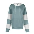 thumbnail image 4 of Fanxing Oversized Sweatshirts for Teen Girl Trendy Colorblock Fleece Hoodies Juniors Drop Shoulder Long Sleeve Pullover Hoody Tops 2025 Clearance Army Green,XXXL, 4 of 6
