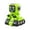 Green, variant on Pull Back Robot Car, Inertia Powered Vehicle Toy, Friction Powered Motion for 3-5 Years, Educational Physics Learning, No Battery Required Action, Reversible Direction Play