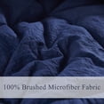 thumbnail image 2 of All Season Navy 3 Piece Twin Size Down Alternative Comforter Set with Corner Tabs, 2 of 7