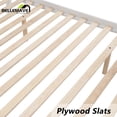 thumbnail image 4 of BELLEMAVE Twin Over Full Bunk Bed, Bunk Bed with 4-Step Stairs, Full-Length Guardrail, Footboard and Headboard, Convertible into 2 Beds, Storage Bunk Bed(White), 4 of 13