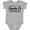 AC-Heather Grey, variant on From Santa Fe New Mexico in Black Distressed Text Boys or Girls Baby Bodysuit