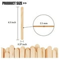 thumbnail image 2 of 100 Pcs Craft Sticks Ice Cream Natural Wood Popsicle Craft Sticks 4.5 inch Length Treat Ice Pop Sticks for DIY Crafts, 2 of 6