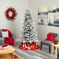 thumbnail image 7 of Nearly Natural 7ft. Flocked North Carolina Fir Artificial Christmas Tree with 550 Warm White Lights and 2090 Bendable Branches, 7 of 7