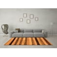 thumbnail image 3 of Ahgly Company Indoor Rectangle Abstract Orange Modern Area Rugs, 5' x 7', 3 of 4