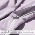 thumbnail image 4 of Neutral Solid Color 3-Piece Duvet Cover Set by Southshore Fine Linens, 4 of 9