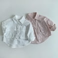 thumbnail image 5 of FYDUU Boys Casual Shirts Long Sleeve Button Down Shirt Kids Tops Spring Summer Fall Thin Shirts For Toddler Boys Comfortable Daily Wear Temperament Top 5-6 Years, 5 of 5
