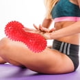 thumbnail image 4 of Masaje con forma de cacahuete Bola de fitness Estrés Relax Body Spiky Massager (Rojo) Ehuebsd  Para estrenar, 4 of 6