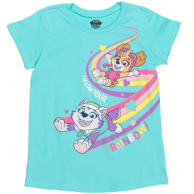 Paw Patrol Skye Chase Marshall Little Girls 3 Pack T-Shirts Toddler to Big  Kid
