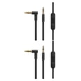 thumbnail image 2 of Sidaley Cable auxiliar Jack de 3,5mm Cables de Audio a Cable auxiliar de Audio 1,4 M línea de Audio con controlador para negro 2piezas, 2 of 6