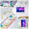 thumbnail image 4 of FJLBDE Case for Lenovo Tab P11/Tab P11 Plus 11 inch with 360 Kickstand, Shoulder Strap Carrying Protective Cover, Multicolor Pink, 4 of 6