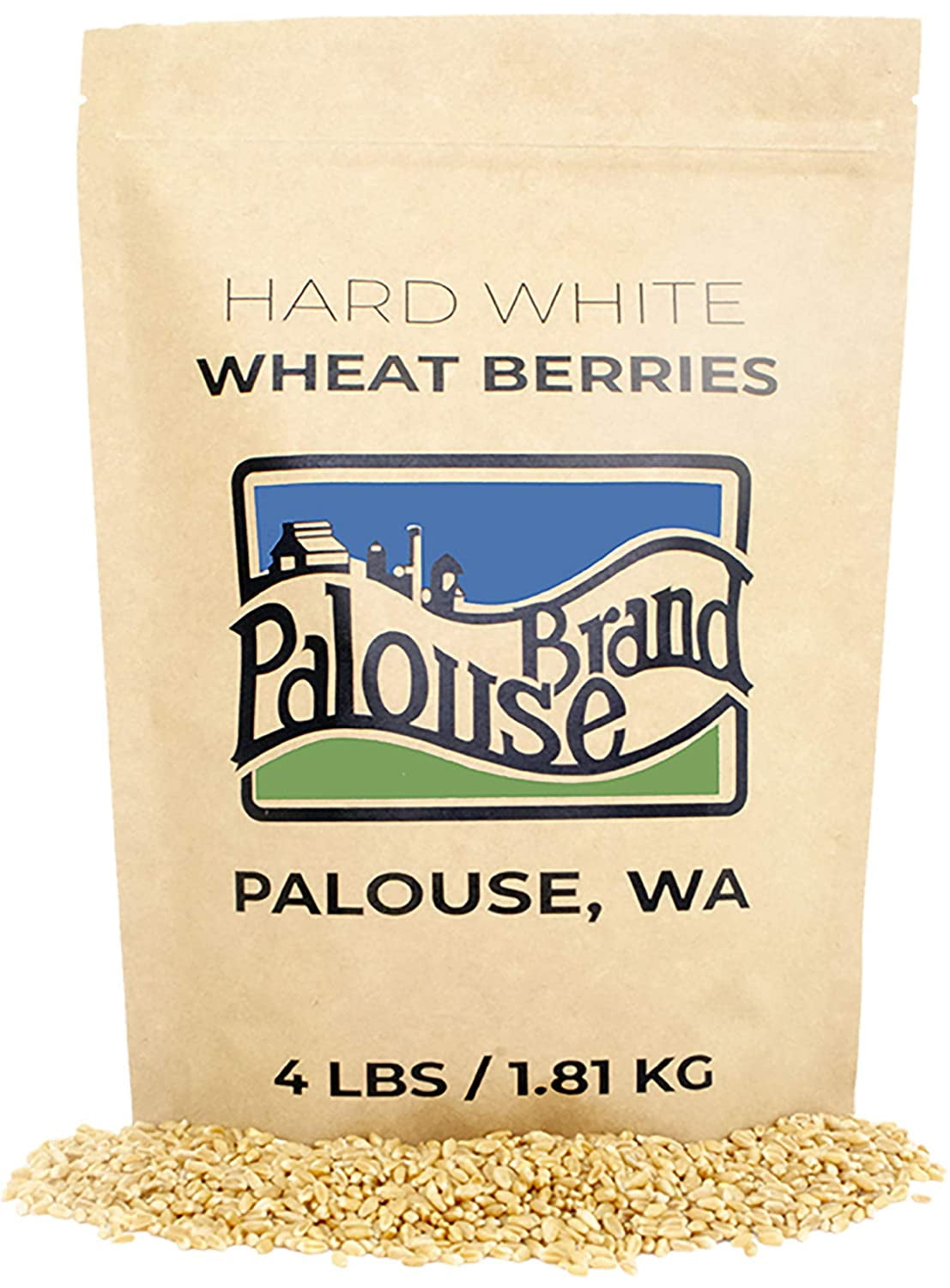 NonGMO • Hard White Wheat Berries • 4 lbs • Palouse Brand • USA Grown