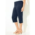 thumbnail image 3 of Catherines Women's Plus Size Everyday Capri With Sparkle Hem, 3 of 6