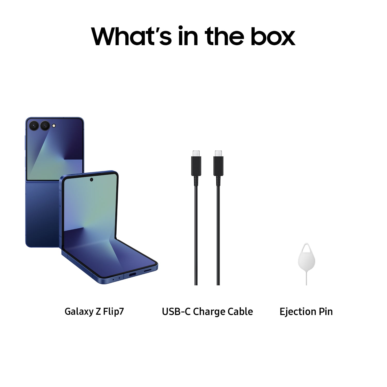 Samsung Galaxy Z Flip7 512GB Smartphone (Unlocked), Blue Shadow