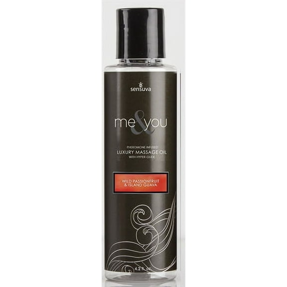 Sensuva Me & You Massage Oil - 4.2 oz Passion Fruit Guava