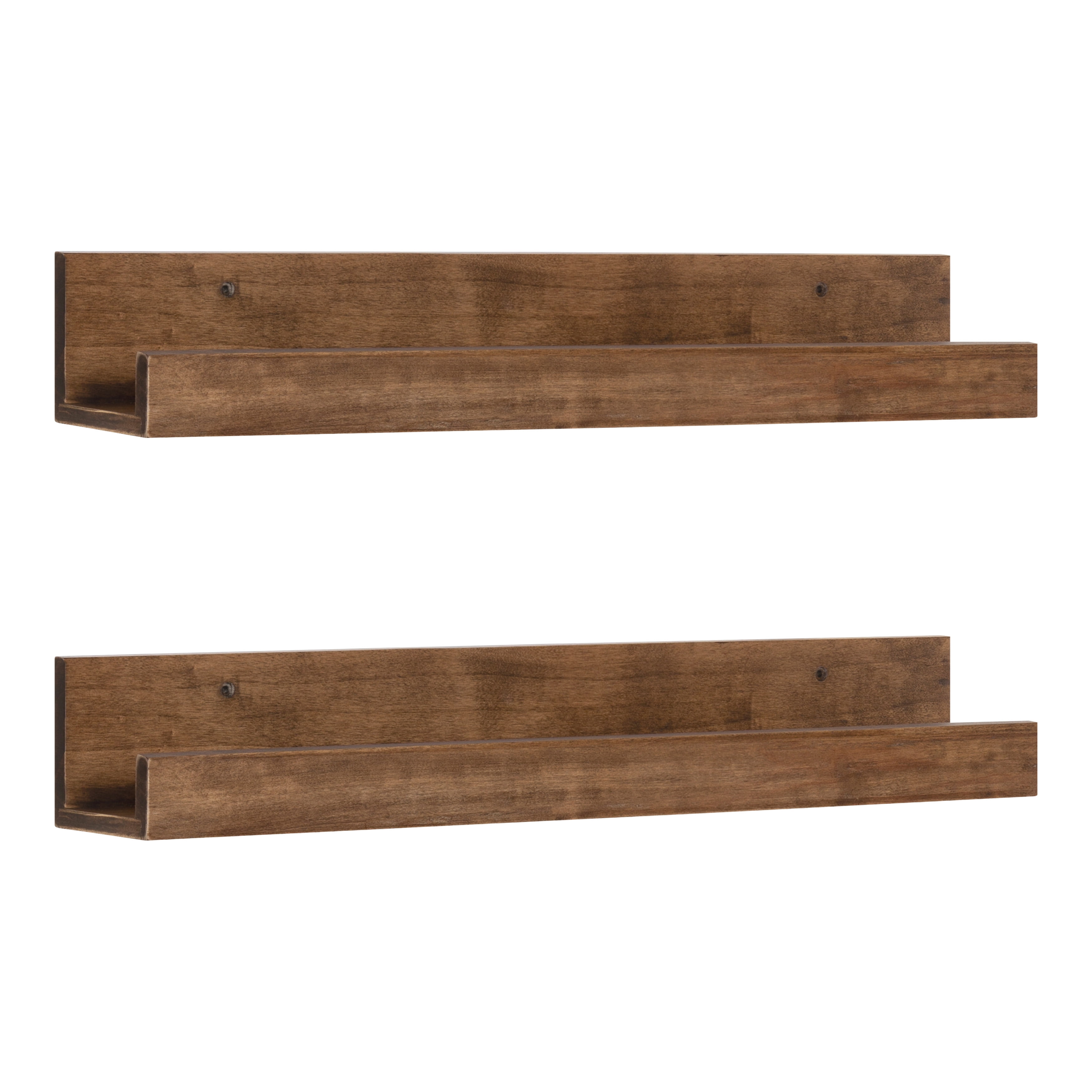 Kate and Laurel Levie 24 inch 2Pack Wood Floating Wall Shelf Picture