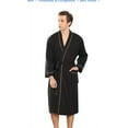thumbnail image 1 of Men S Robes Cotton Bathrobe Lightweight Soft Knee Length Sleepwear, 1 of 1