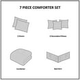 thumbnail image 5 of Caroline Jacquard 7 Piece Comforter Set Blue Cal King, 5 of 5