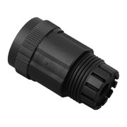 E13 Waterproof Connector Network Switch Coupler Threaded Pin Straight Plug IP67