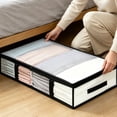 thumbnail image 4 of Fmbmuo Under Bed Storage , Reusable Clear Zippered Plastic Clothes Storage Bags Blanket Storage Bags For Quilts Bedding Clothes, 4 of 6