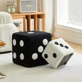 thumbnail image 4 of YOTQUSKI Dice Cube Chair, Ottoman Footrest Stool, Funky Foot Rest Stool, Ottoman Stool Chair for Vanity Living Room, Bedroom & Kid’s Room, 4 of 4