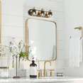 thumbnail image 4 of LIGHTINN 3-Light Bathroom Vanity Dimmable Lights with Clear Glass Shade, Bathroom Light Fixture over Mirror,Fits E26 Bulbs (Not Included), 4 of 8