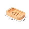 thumbnail image 1 of Jabonera de bambú de madera Natural para baño, accesorios de almacenamiento de cocina, 1 ud., 1 of 4