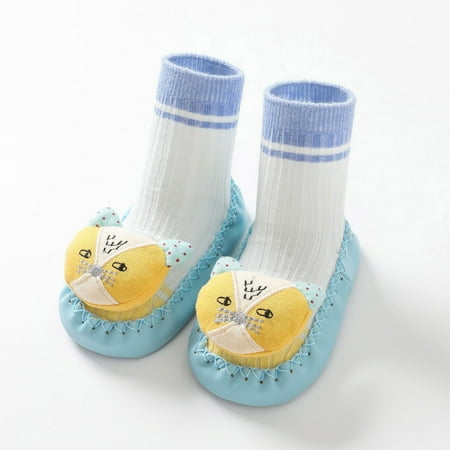 

Cathalem Boys Shoes Size 6 Autumn And Winter Children Toddler Boys And Girls Socks Shoes Non Slip Warm Strap Baby Shoes Blue 12 Months