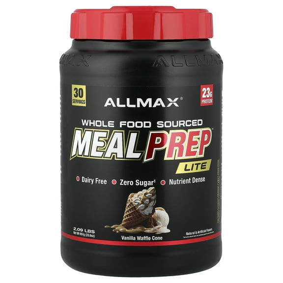 ALLMAX Meal Prep™ Lite, Vanilla Waffle Cone, 2.09 lbs (33.6 oz)