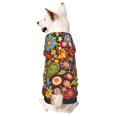 thumbnail image 1 of Fotbe Hippie Peace Love Sudadera con Estampado para Perros Pequeños – Suéter con Capucha para Mascotas, Tela Suave de Forro Polar con Bolsillo-Medium, 1 of 7