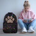 thumbnail image 2 of Aplkyhs Dog Paw School Backpack for Boys Girls Ages 6-18 Large Capacity Ergonomic Padded Adjustable Shoulder Straps for Elementary Middle High School Daily Use Travel, 2 of 7