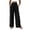 Black, variant on Abomasnow Women's Casual Pants Smocked Elastic High Waist Drawstring Wide Leg Pants Summer Beach Vacation Workout Yoga Pants with Pockets