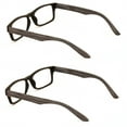 thumbnail image 4 of 2 Pairs of Wood Grain Printed Temple Arm Reading Glasses - Spring hinge men women lightweight readers +2.25, 4 of 4