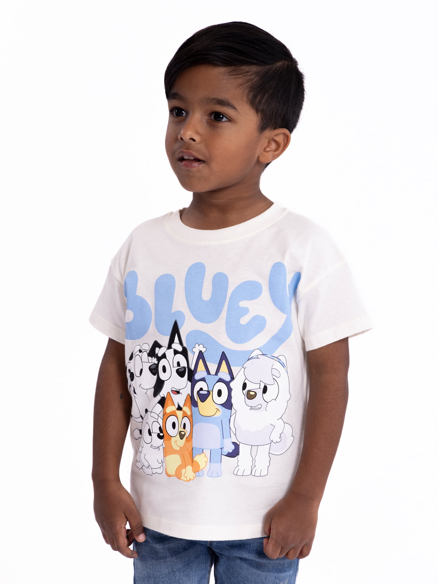 Bluey Toddler Graphic Crewneck Tee with Short Sleeves, Sizes 12M-5T