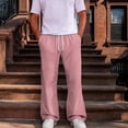 thumbnail image 2 of Rexolia Men’s Sweatpants Drawstring Elastic Waist Relaxed Fit Straight Leg Daily Wear Pink S, 2 of 7