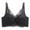 Black, variant on WRKEKC Wireless Bras for Women, Women's Back Buckle Flower Lace Thin Style Ventilate Bra without Steel Rim