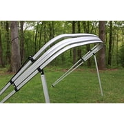 Green Square Tube Frame Vortex 4 Bow Pontoon/deck Boat Bimini Top 8' Long, 97-103