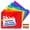Single pocket rainbow color, variant on PUCACHI 24-Count Binder Dividers with 6 Color Tabs, 4 Sets of Page Dividers for 3 Ring Binder, US Letter Size, Back to School Supplies