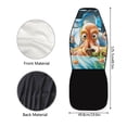 thumbnail image 4 of chaqlin Car Seat Covers Front Seat Only Funny Capybara Bucket Seat Cover Car Accessories Universal fit for Most Vehicles, 4 of 7