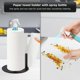 thumbnail image 2 of Paper Towel Holder with Spray Bottle, Stainless Steel Countertop Paper Towel Holder, One-Handed Operation Kitchen Paper Towels Holde(Black), 2 of 4