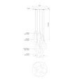 thumbnail image 2 of Kuzco Lighting Mp3006 Victoria 6 Light 13" Wide Led Suspension Multi Light Pendant -, 2 of 2
